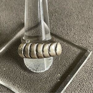 Sterling Silver Ribbed Textured Ring
